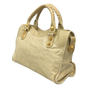 Balenciaga Tan 21 City Giant Beige Tan Motocross Bag leather